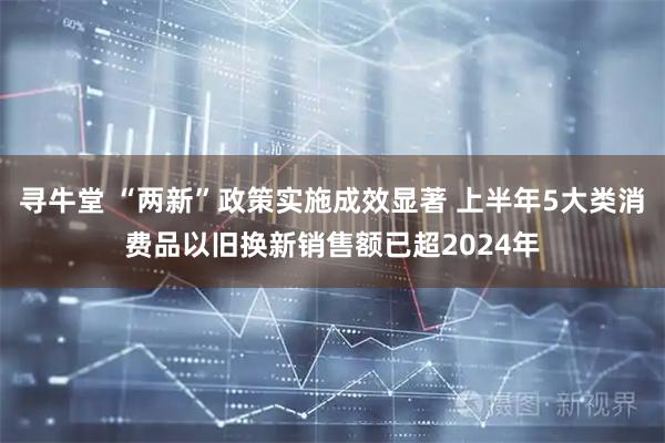 寻牛堂 “两新”政策实施成效显著 上半年5大类消费品以旧换新销售额已超2024年